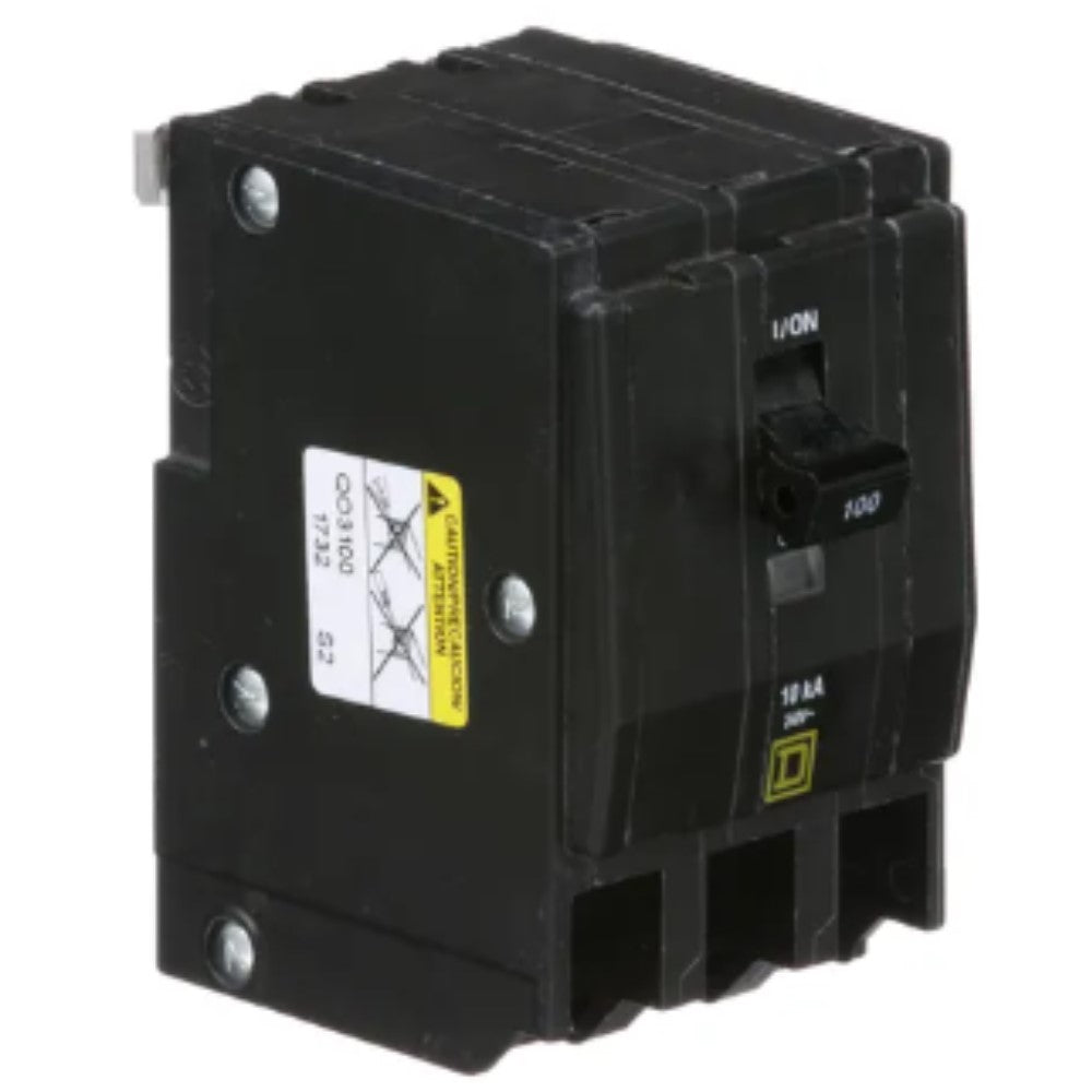 INTERRUPTOR TERMOMAGNETICO QO3100 3X100A ENCHUFABLE 10KA 120-240V SCHNEIDER ELECTRIC
