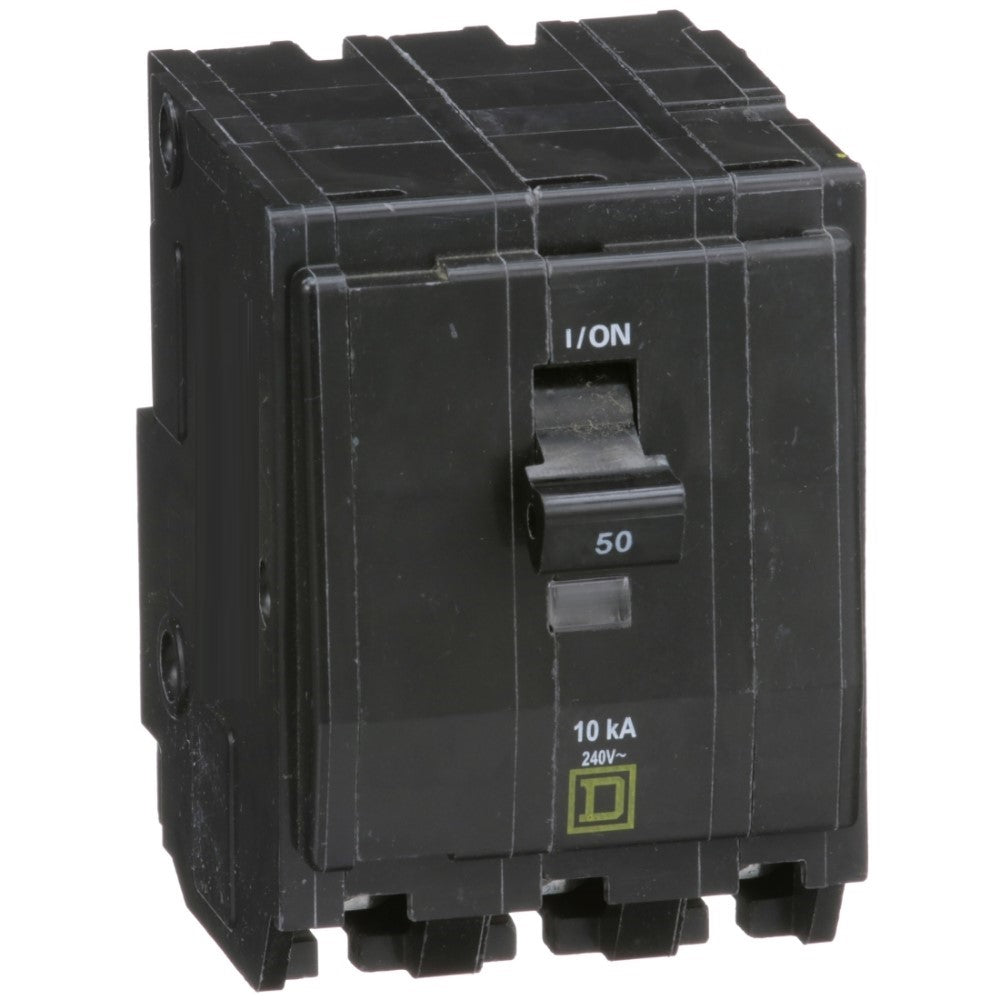 INTERRUPTOR TERMOMAGNETICO QO350 3X50A ENCHUFABLE 10KA 240V SCHNEIDER ELECTRIC *** OFRECER BTN3/50 ***