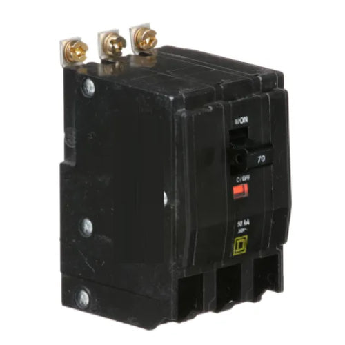 Interruptor termomagnetico QOB, 3 polos, 70A, 10kA, 120-240V ...
