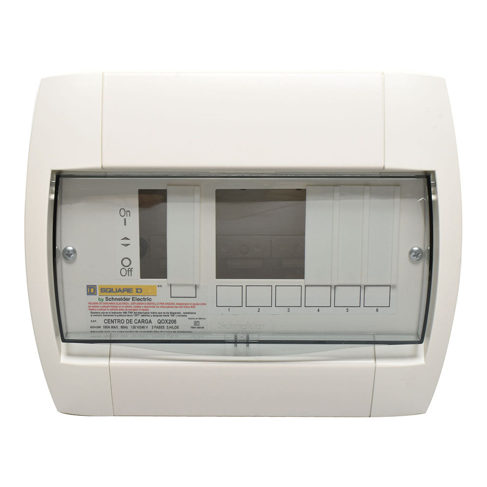 CENTRO DE CARGA QOX 2+6 ZAP. PRINC. QOX206 *** OFRECER E215P6BNK ***