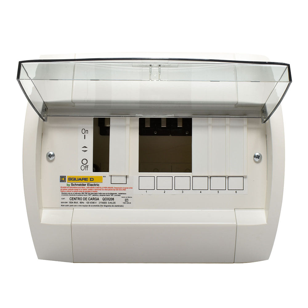 CENTRO DE CARGA QOX 2+6 ZAP. PRINC. QOX206 *** OFRECER E215P6BNK ***