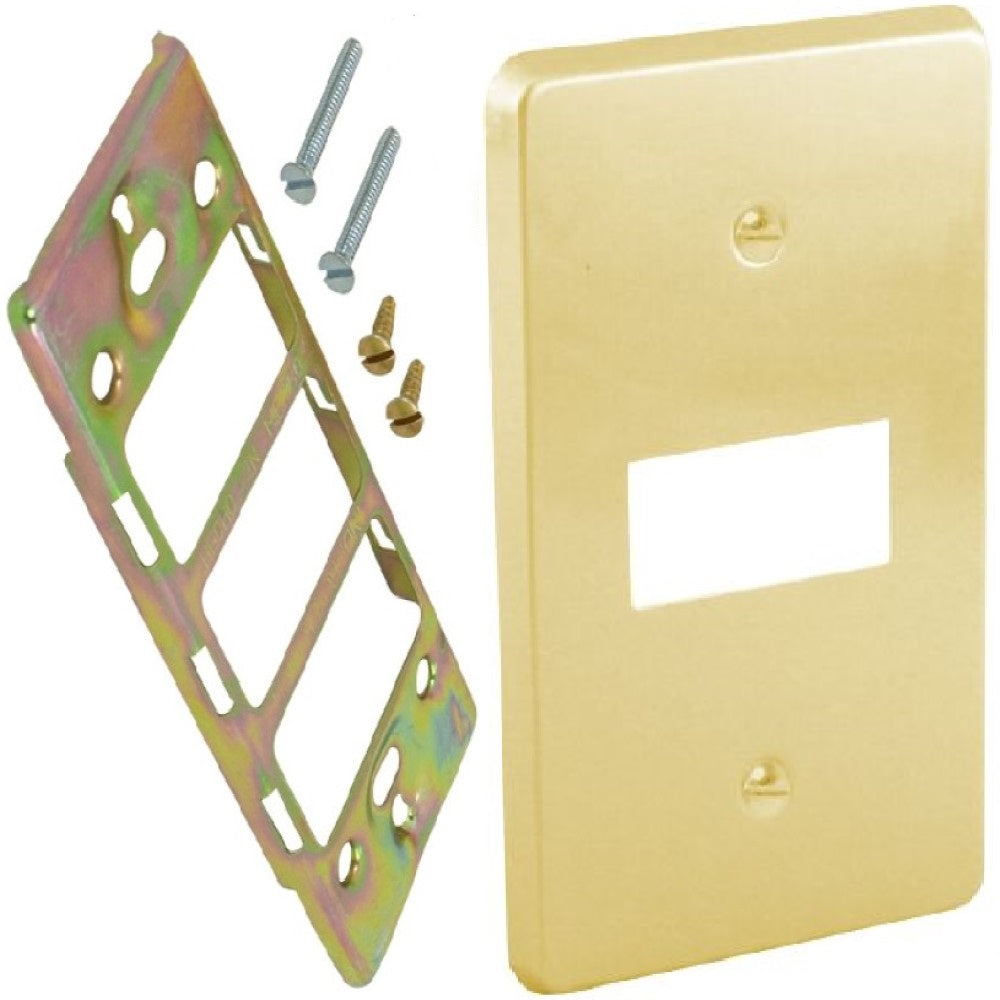 PLACA DE ALUMINIO DORADO 1 MODULO CON CHASIS WD3361 ROYER