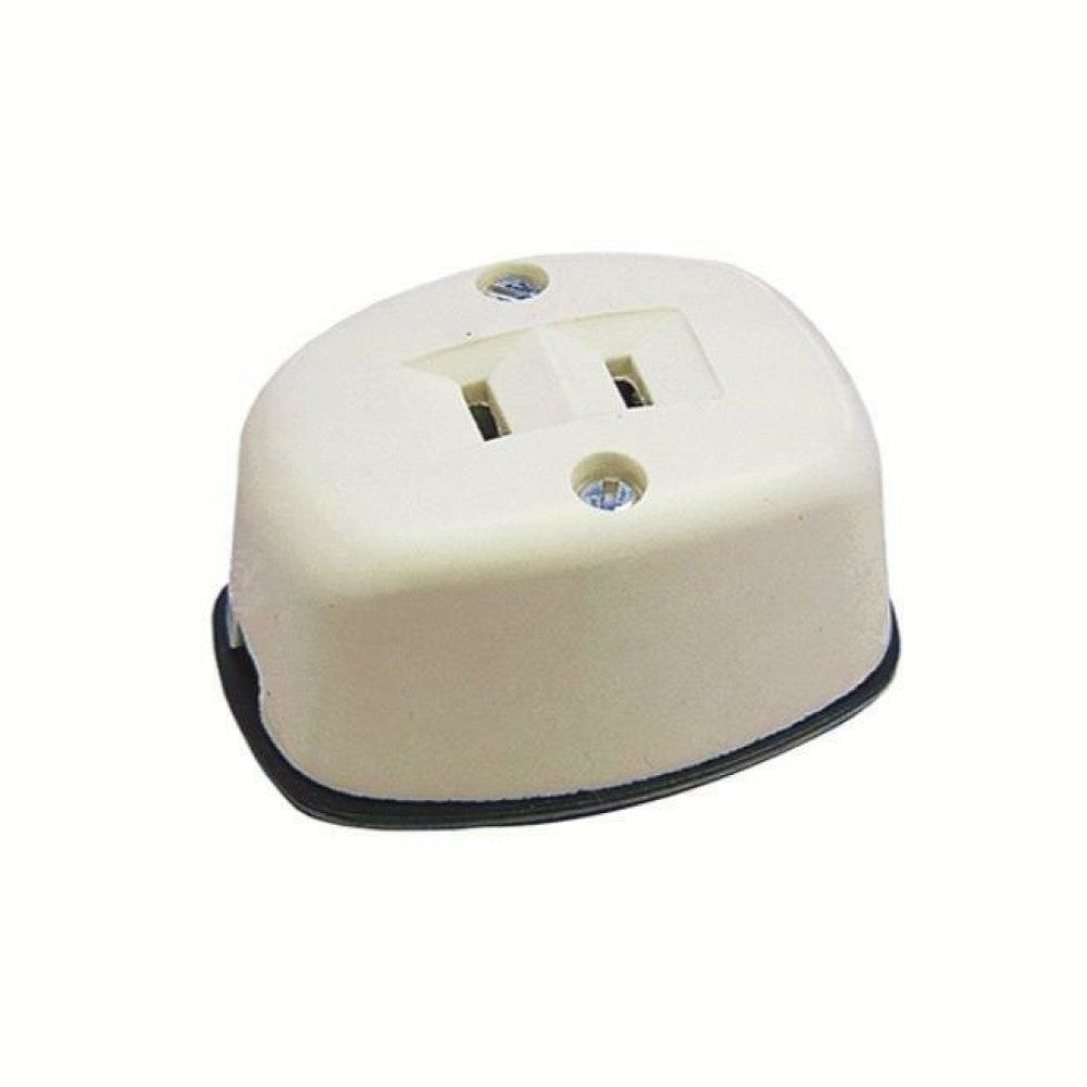 CONTACTO SENCILLO OVAL MARFIL WD0181 ROYER