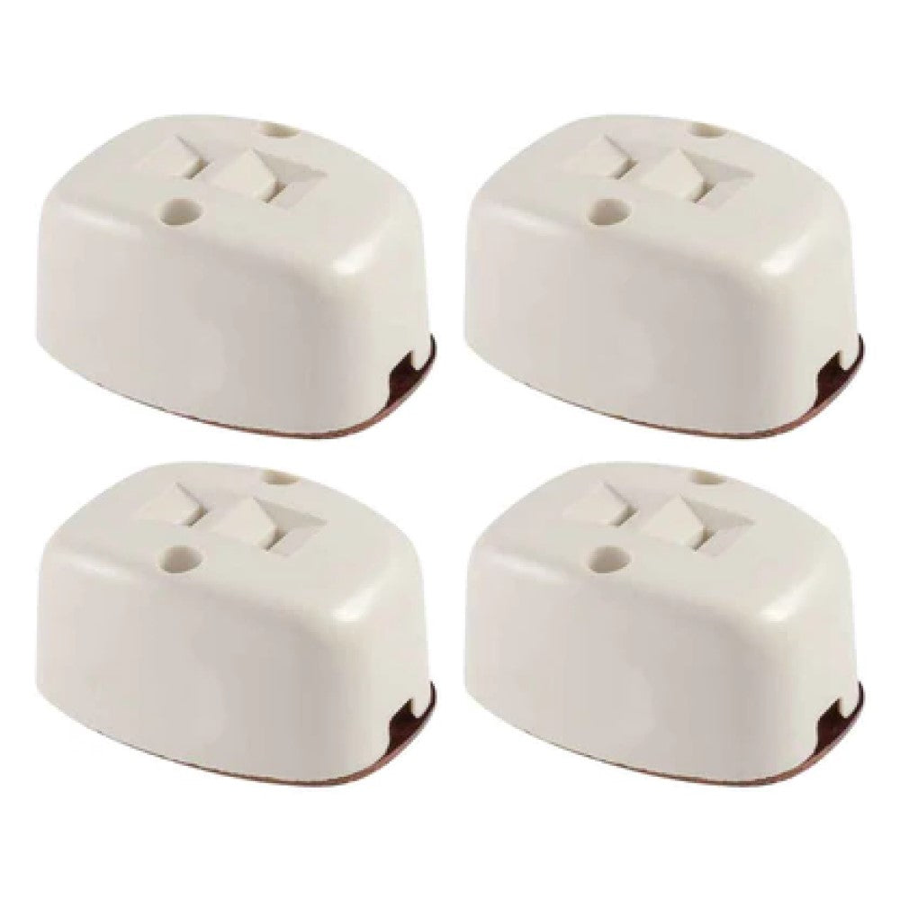 CONTACTO SENCILLO OVAL MARFIL WD0181 ROYER