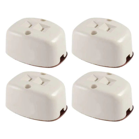 CONTACTO SENCILLO OVAL MARFIL WD0181 ROYER