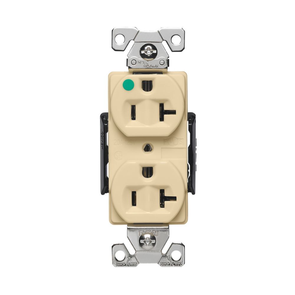 RECEPTACULO SENCILLO 20A/125-250V. 1F-3H GDO. HOSPITAL AH8310V ARROW HART