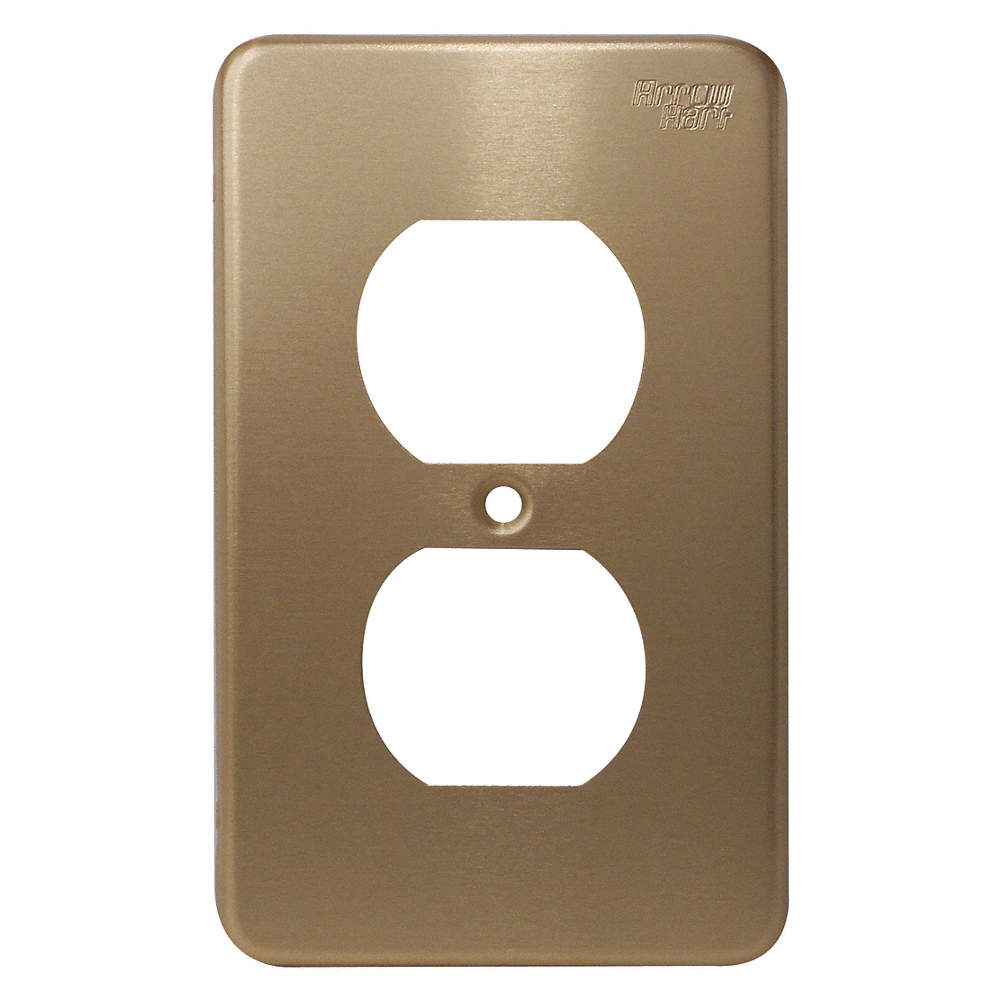 PLACA DE ALUMINIO DUPLEX WD95101 DORADA ARROW HART