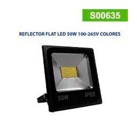 REFLECTOR FLAT LED 50W ROJO 100-279V SMD
