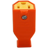 CONECTOR TERMOPLASTICO 15A/125V. NEMA 5-15R CUERPO RECTO NARANJA SA993O ARROW HART