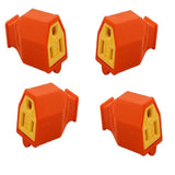 CONECTOR TERMOPLASTICO 15A/125V. NEMA 5-15R CUERPO RECTO NARANJA SA993O ARROW HART