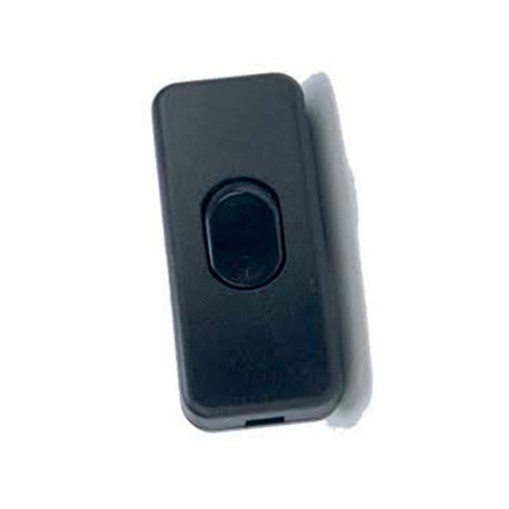 APAGADOR DE PASO RECTANGULAR 6A 125V NEGRO