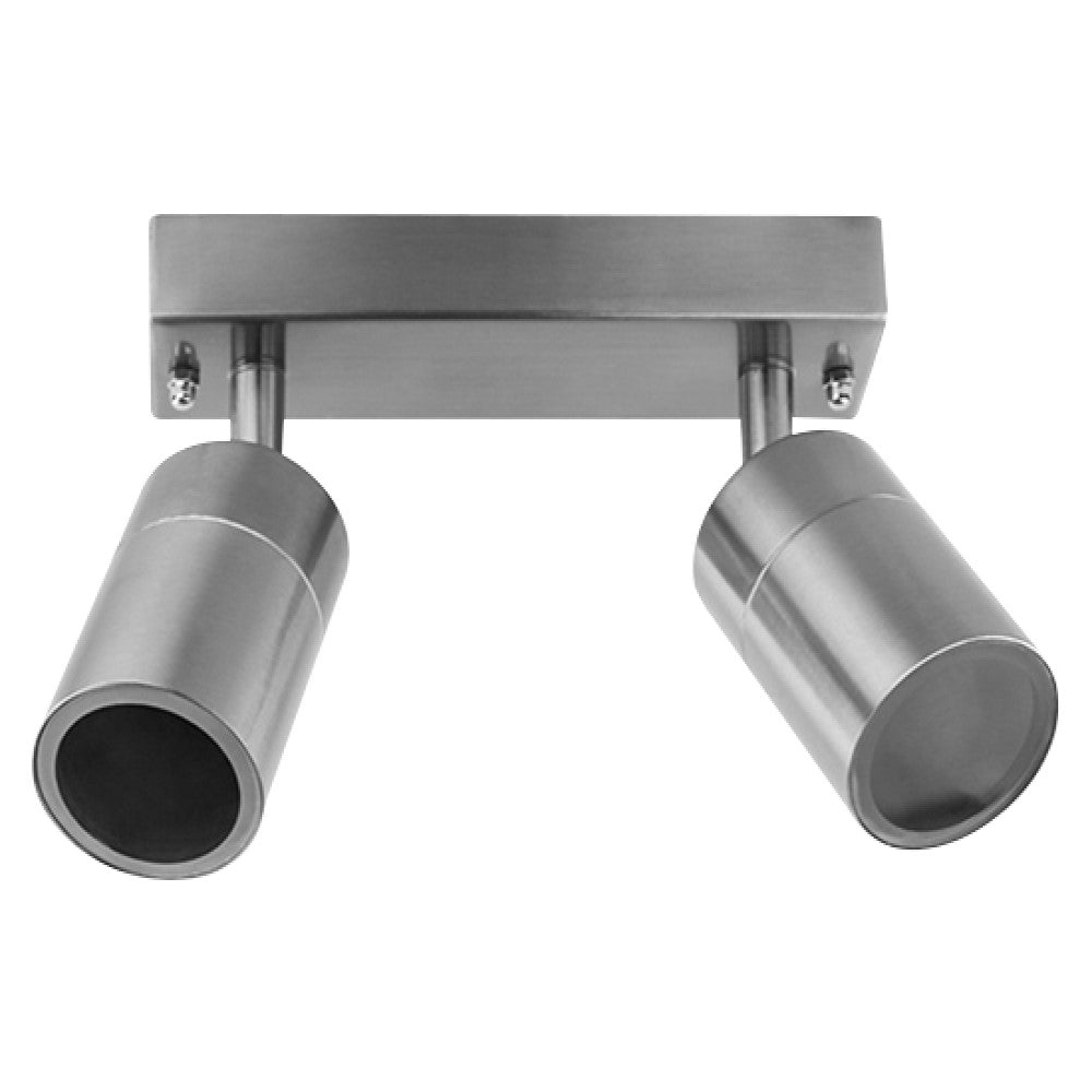 LUMINARIO RESIDENCIAL PARA INTERIOR A TECHO PLATA 70W/2XGU10 IP44 BASE GU10 NO INCLUIDA