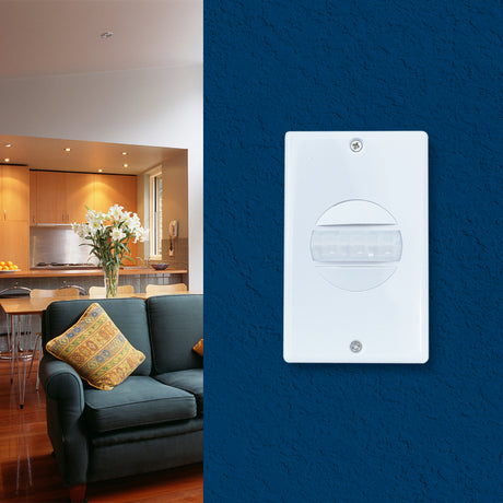 SENSOR MOVIMIENTO 180 EMPOTRAR PARED C/SWITCH SM-22 TECNOLITE APLIC