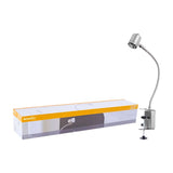 LÁMPARA DE ESCRITORIO TECNOLITE CON ABRAZADERA 6W LUZ SUAVE CÁLIDA FLEXIBLE FOCO GU10 INCLUIDO