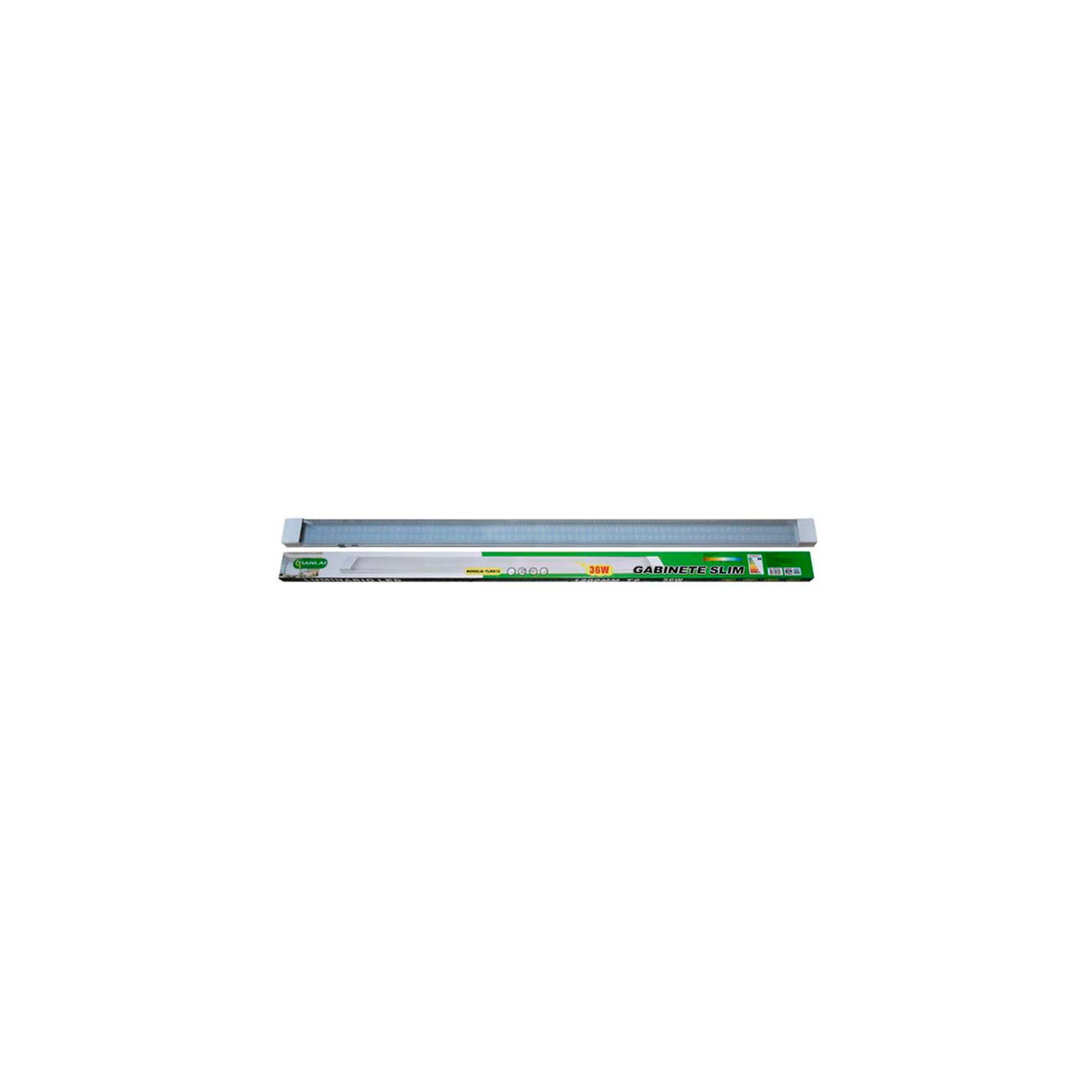 GABINETE SLIM SOBREPONER BCO ACRILICO DE LUJO RECTANGULAR TRANSPARENTE OMNIDIRECCIONAL 36W 6500K 127V TIANLAI ***SIN T.E.*** ***SIN T.E.***