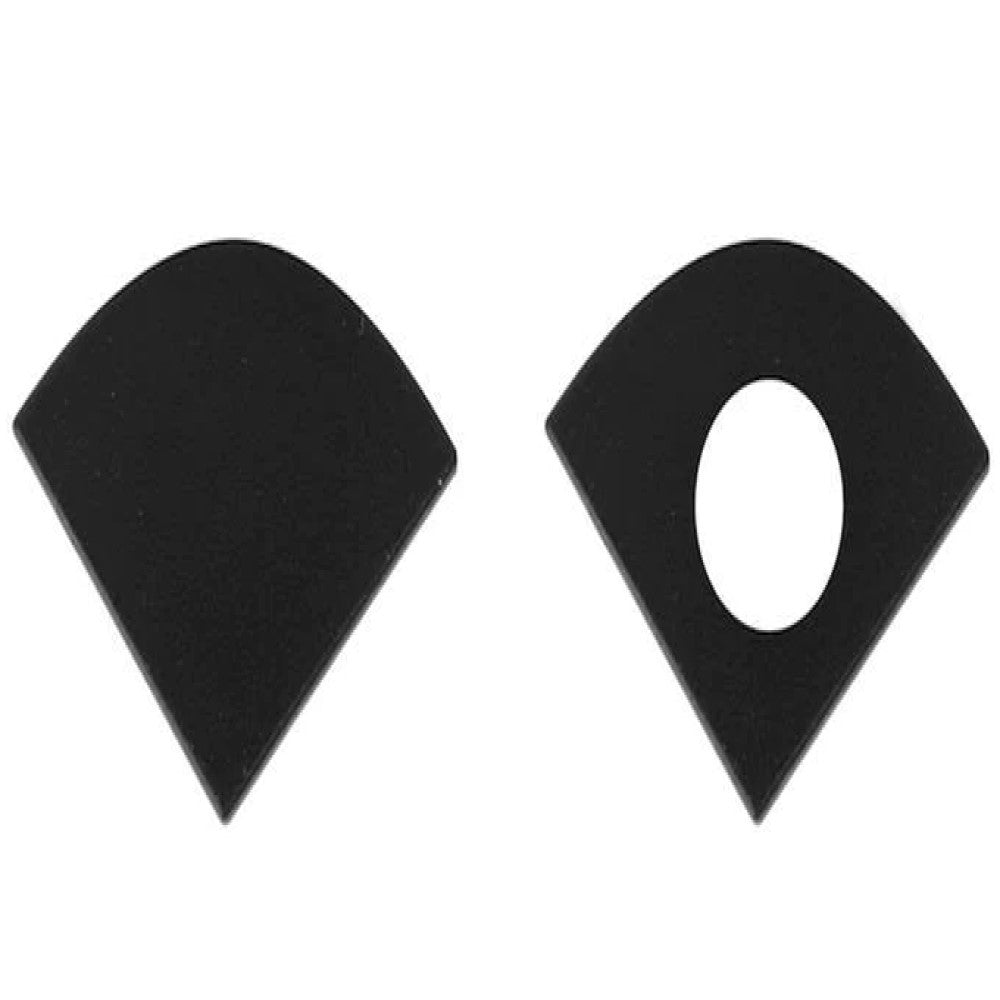 KIT DE 2 TAPAS LATERALES NEGRAS PARA PERFIL ALUMINIO PA1616N DE PLASTIGO ILUMILEDS