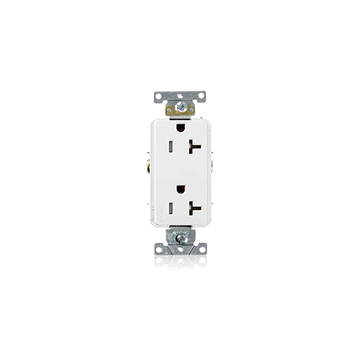 CONTACTO DUPLEX TAMPER RESISTANT 20A/125V. 2P-3V BLANCO