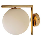 LUMINARIA DE PARED DORADO/OPALINO 1 X 60 W LUCIA