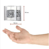 PARED CRISTAL ACBADO CROMO BASE G9 1 X 40 W SERIE AGATA