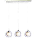 SUSPENDIDO ACABADO SATIN CRISTAL BASE G9 3 X 40 W SERIE LIBYA