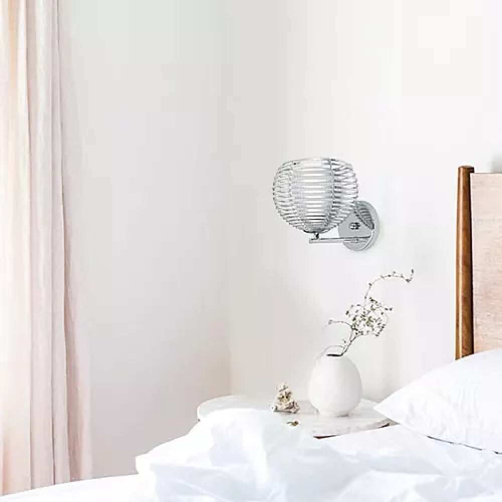 LUMINARIA DE PARED CROMO 1X60W. LISBOA