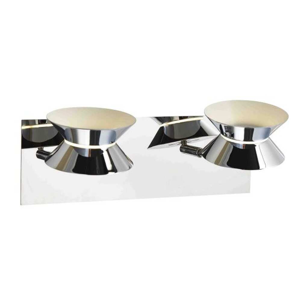 PARED ACABADO CROMO LED 2 X 3 W SERIE KENYA