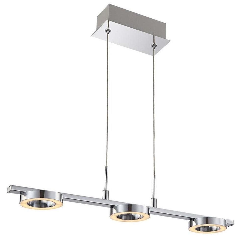 SUSPENDIDO ANILLOS LED ACABADO SATIN 3 X 5 W