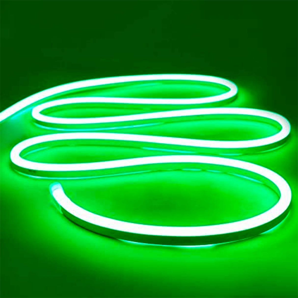 TIRA SUPER(NEON FLEX) CORTE DE 2.5CM ALTO 12MM ANCHO 6MM VERDE