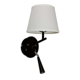 LAMPARA DE PARED CON LUZ DE LECTURA LED 1.5 W MAX. 60 W BASE E27 LUZ SUAVE CALIDA PUERTOS USB PARA DISPOSITIVOS SOBREPONER