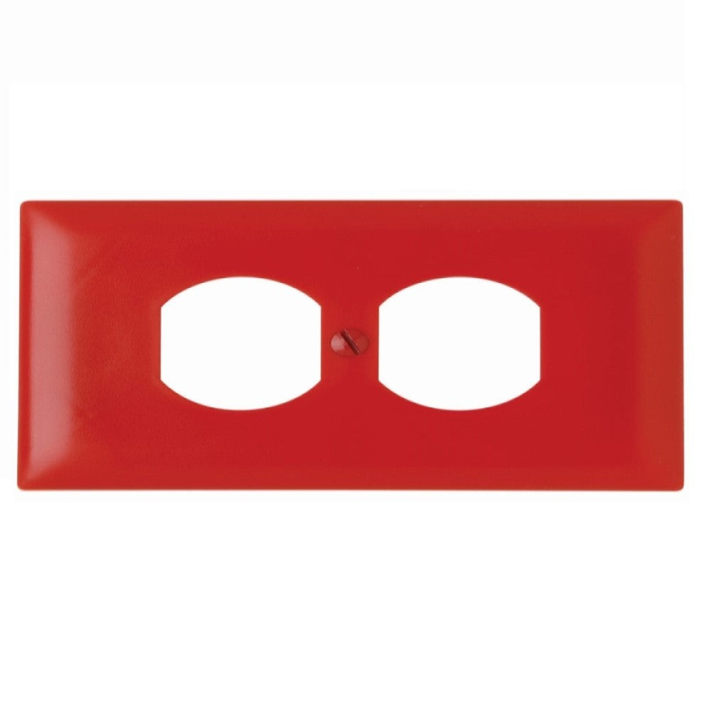PLACA DUPLEX NYLON ROJA *** OFRECER LEV045 ***
