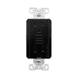 RECEPTACULO DUPLEX CON 2 PUEROS USB 3.1AMP COLOR NEGRO MCA ARROW HART