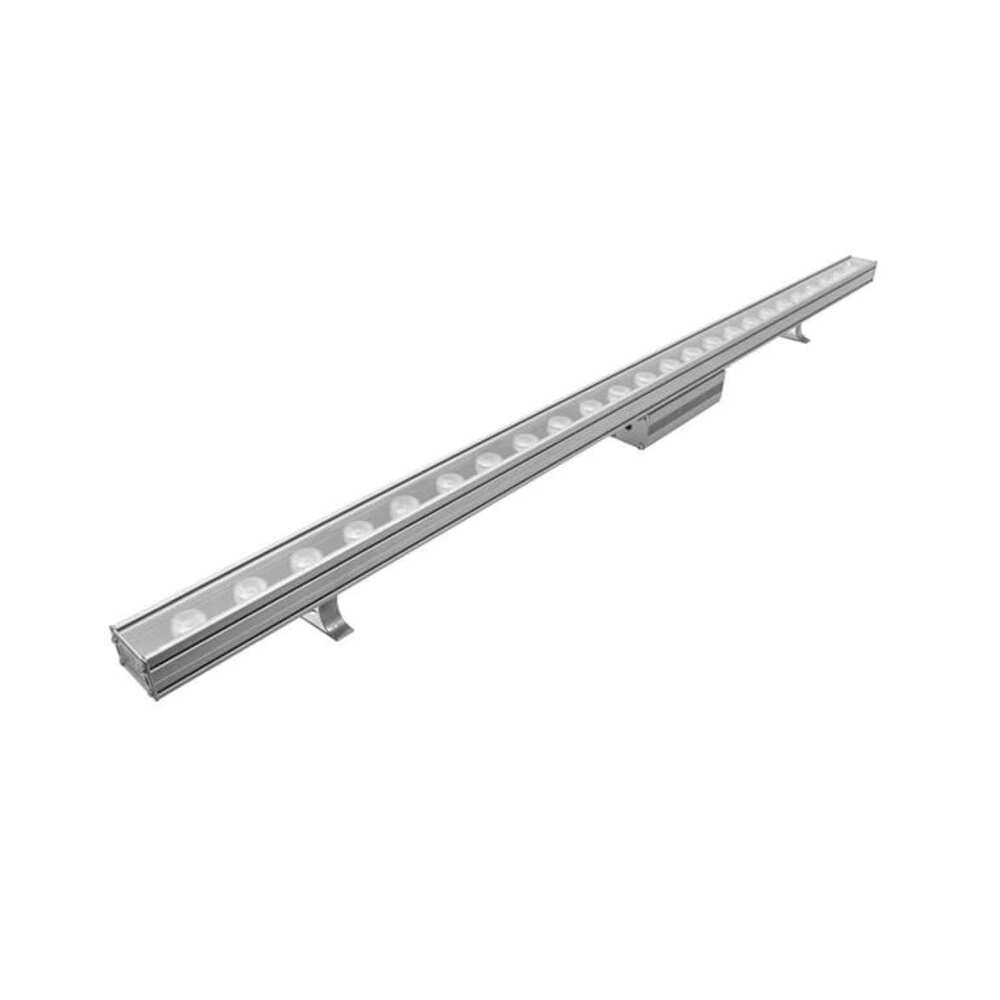 LUMINARIO WALL WASHER 18 LEDS 24W/85-265V BCO CALIDO 45 IP65 SOBREP DIRIG ALUM CTAL. TEMPL. ILUMILEDS