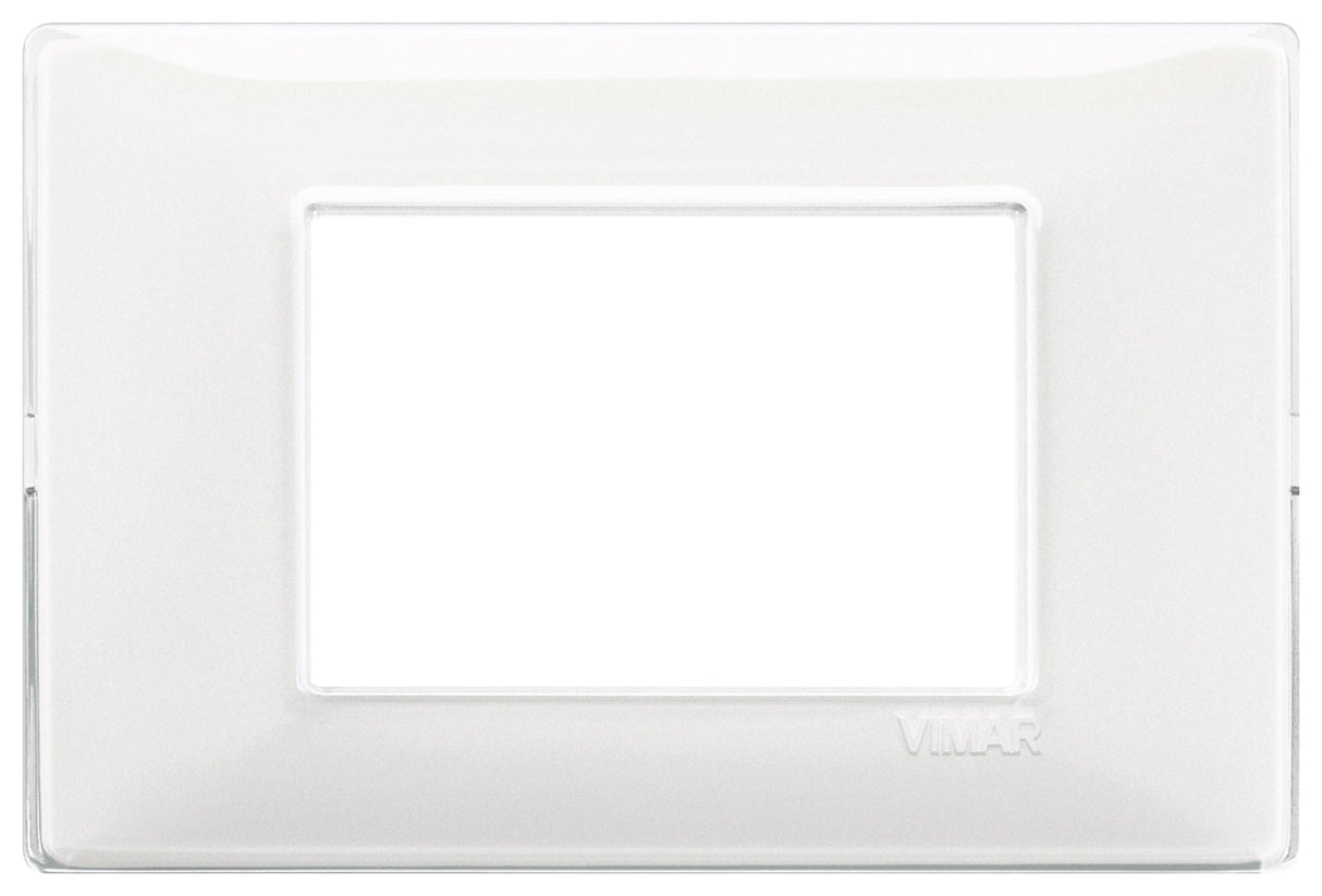 PLACA 3 MOD. TECNOPOLIMERO REFLEX NIEVE PLANA VIMAR