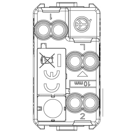 INTERRUPTOR 3 VIAS AXIAL 1P-16A. EIKON VIMAR