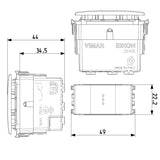 INTERRUPTOR 3 VIAS AXIAL 1P-16A. EIKON VIMAR