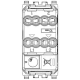 INTERRUPTOR 4 VIAS AXIAL 1P-16A. BLANCO EIKON VIMAR