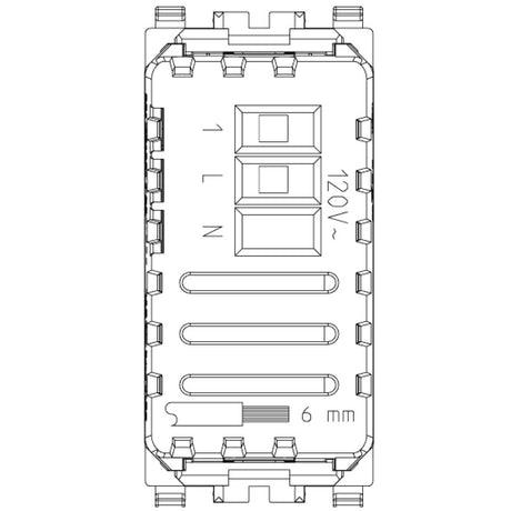 INTERRUPTOR IR DE RELE 120V GRIS EIKON VIMAR