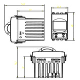 INTERRUPTOR IR DE RELE 120V GRIS EIKON VIMAR