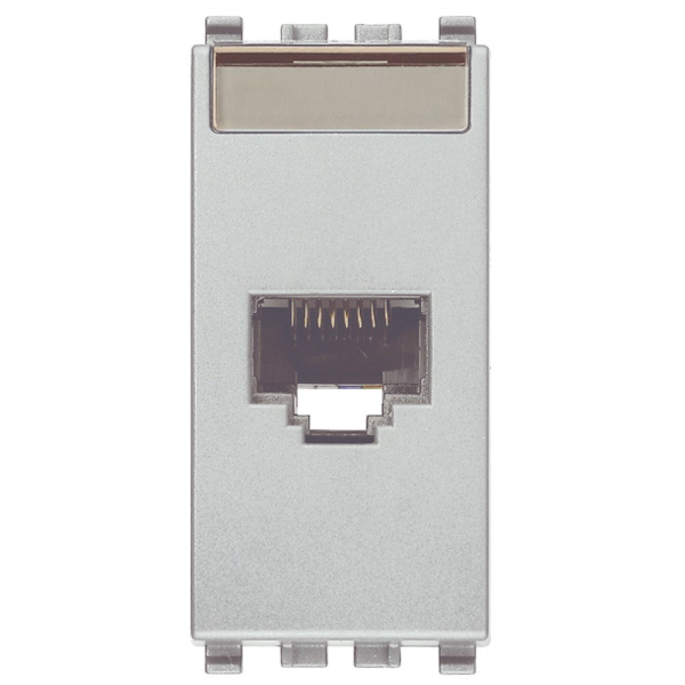 Toma Rj45 con conector Netsafe Cat6 color plata 20339.13.N VIMAR – Lumi ...
