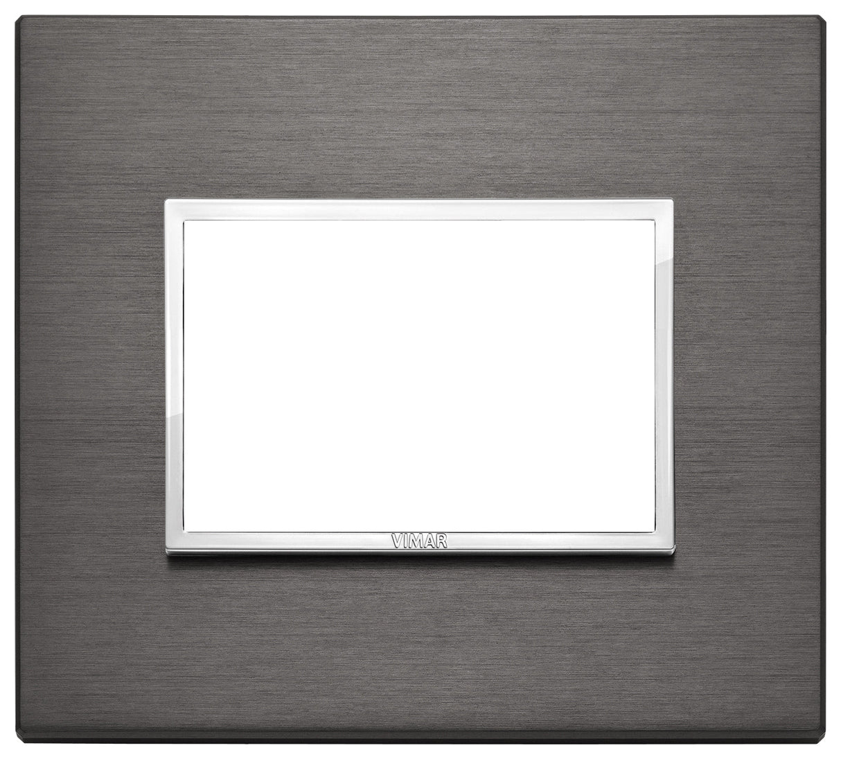 PLACA ALUMINIO ANODIZADO PRIMARI 3 MOD. GRIS LAVA EVO VIMAR