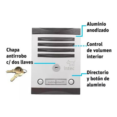 FRENTE 2 BOTONES TNK-2 INTEC