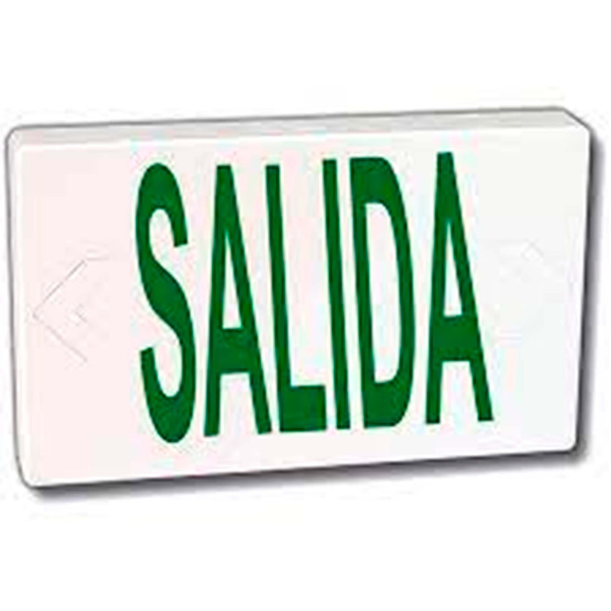 LETRERO DE SEÑALIZACION 3.8W/120-277V. "SALIDA" LED VERDE BEGHELLI ***HAE2025***