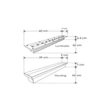 LUMINARIO DE PISO SOBREPONER 18W. 12LEDS. DIRIGIBLE BLANCO CALIDO INCLUYE HOUSING