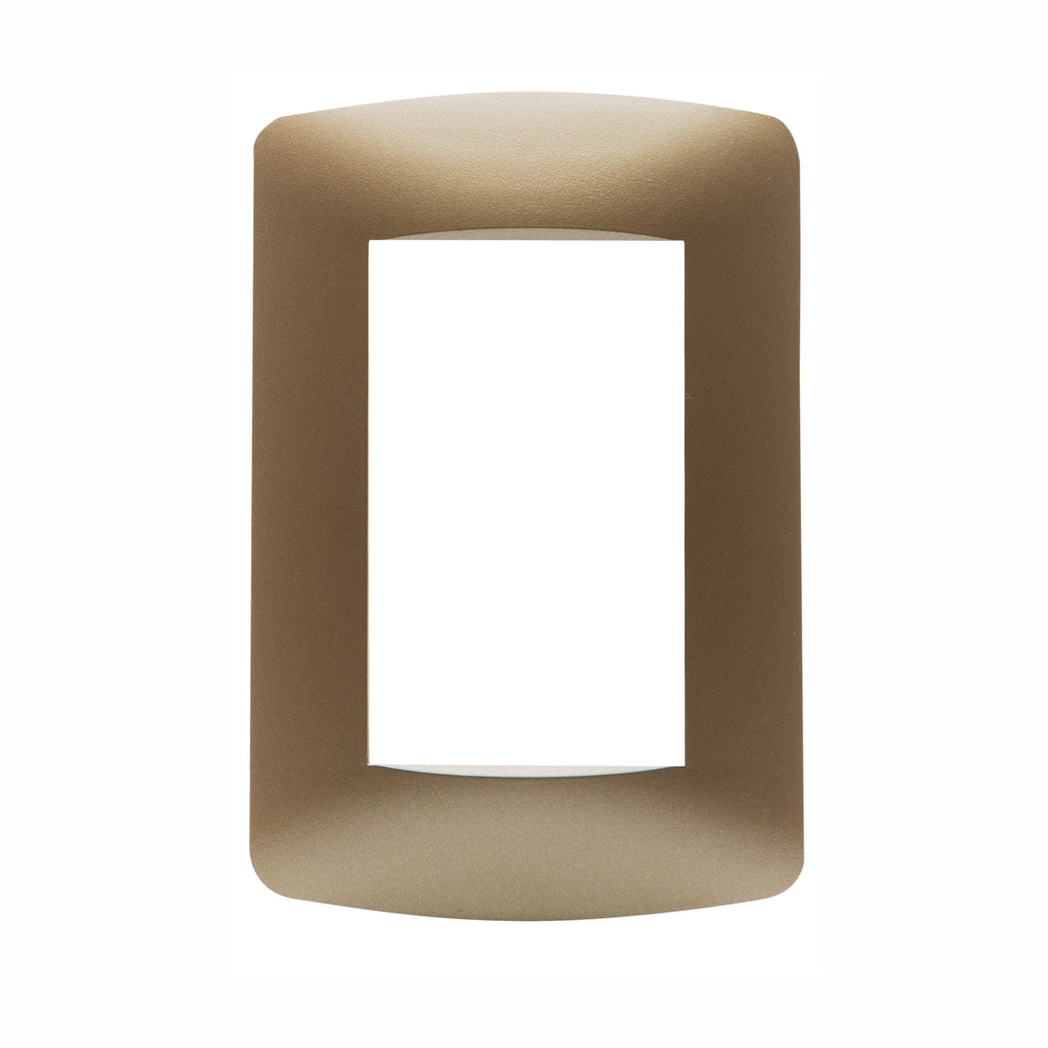 PLACA 3 MODULOS PULIDO BRONCE CLARO LEVITON