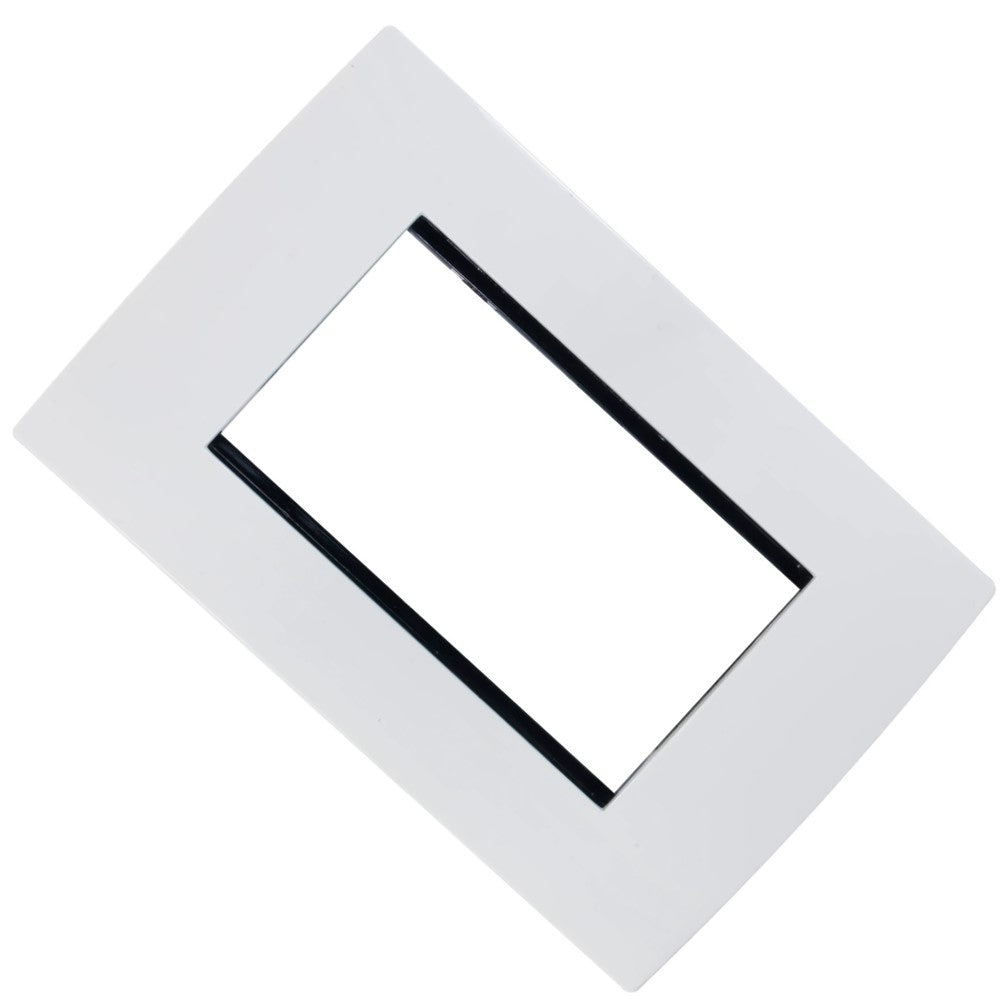 PLACA 3 MODULOS BLANCA MODULAR ULTRA LEVITON
