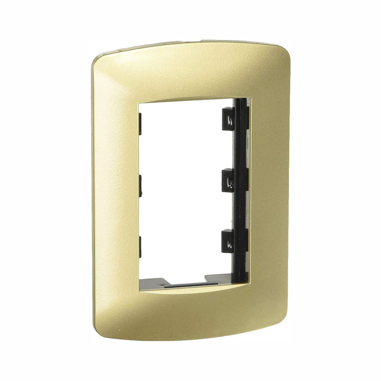 PLACA 3 MODULOS CHAMPAGNE LEVITON