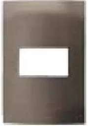 PLACA 1 MODULO ANODIZADO OSCURO MODULAR ULTRA LEVITON