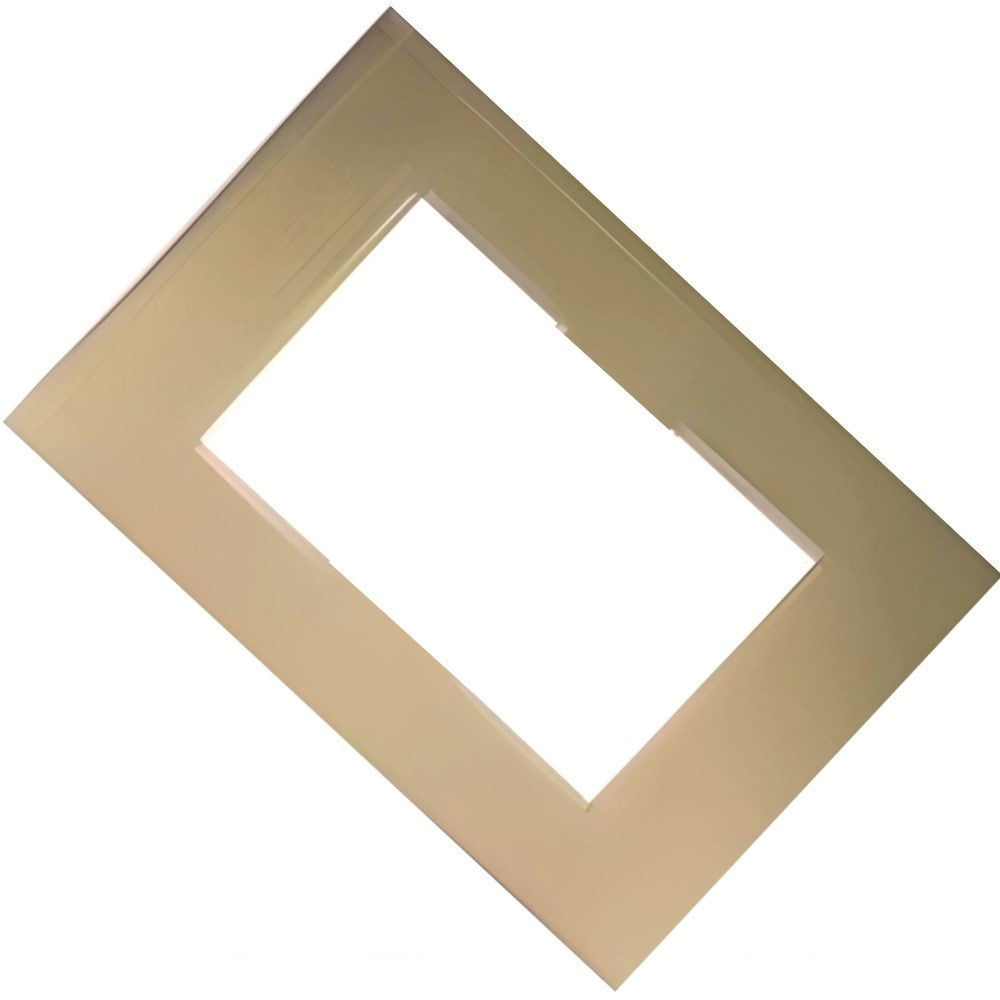 PLACA 3 MODULOS BRONCE CLARO MODULAR ULTRA LEVITON