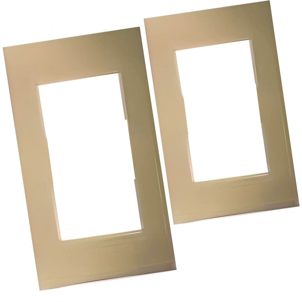 PLACA 3 MODULOS BRONCE CLARO MODULAR ULTRA LEVITON