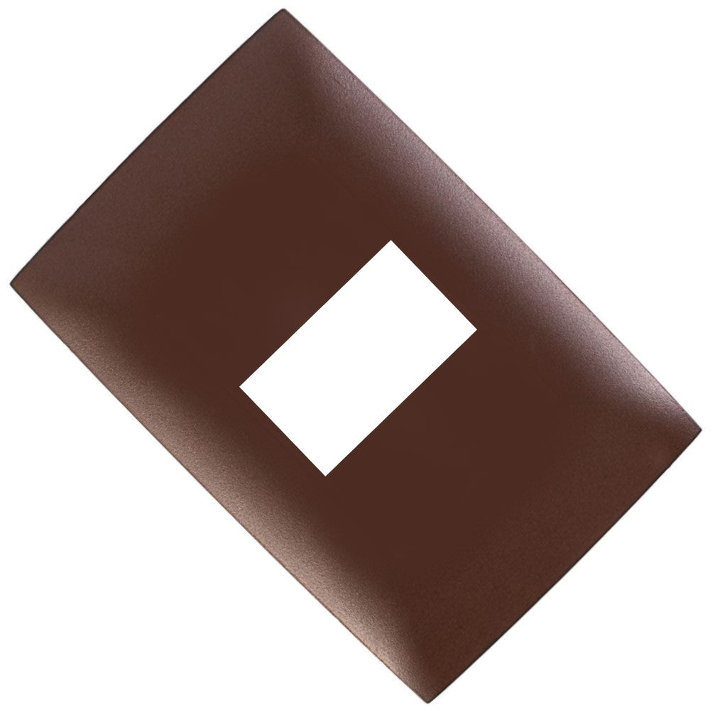 PLACA 1 MODULO CHOCOLATE MODULAR ULTRA LEVITON